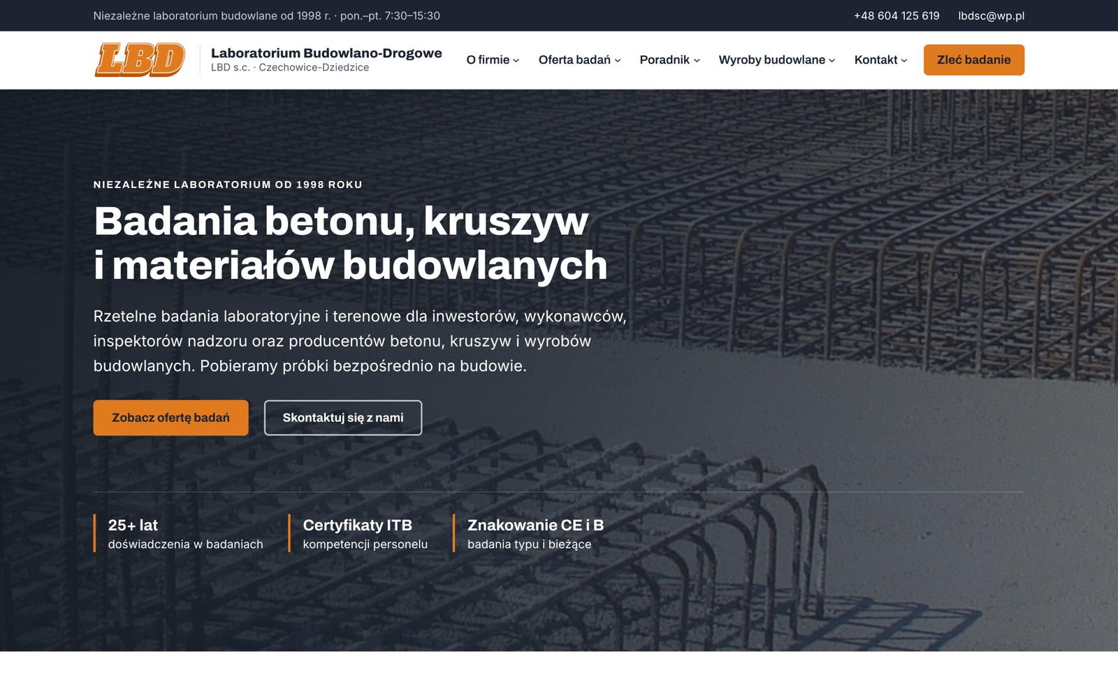 Nowa strona LBD – wersja na komputer